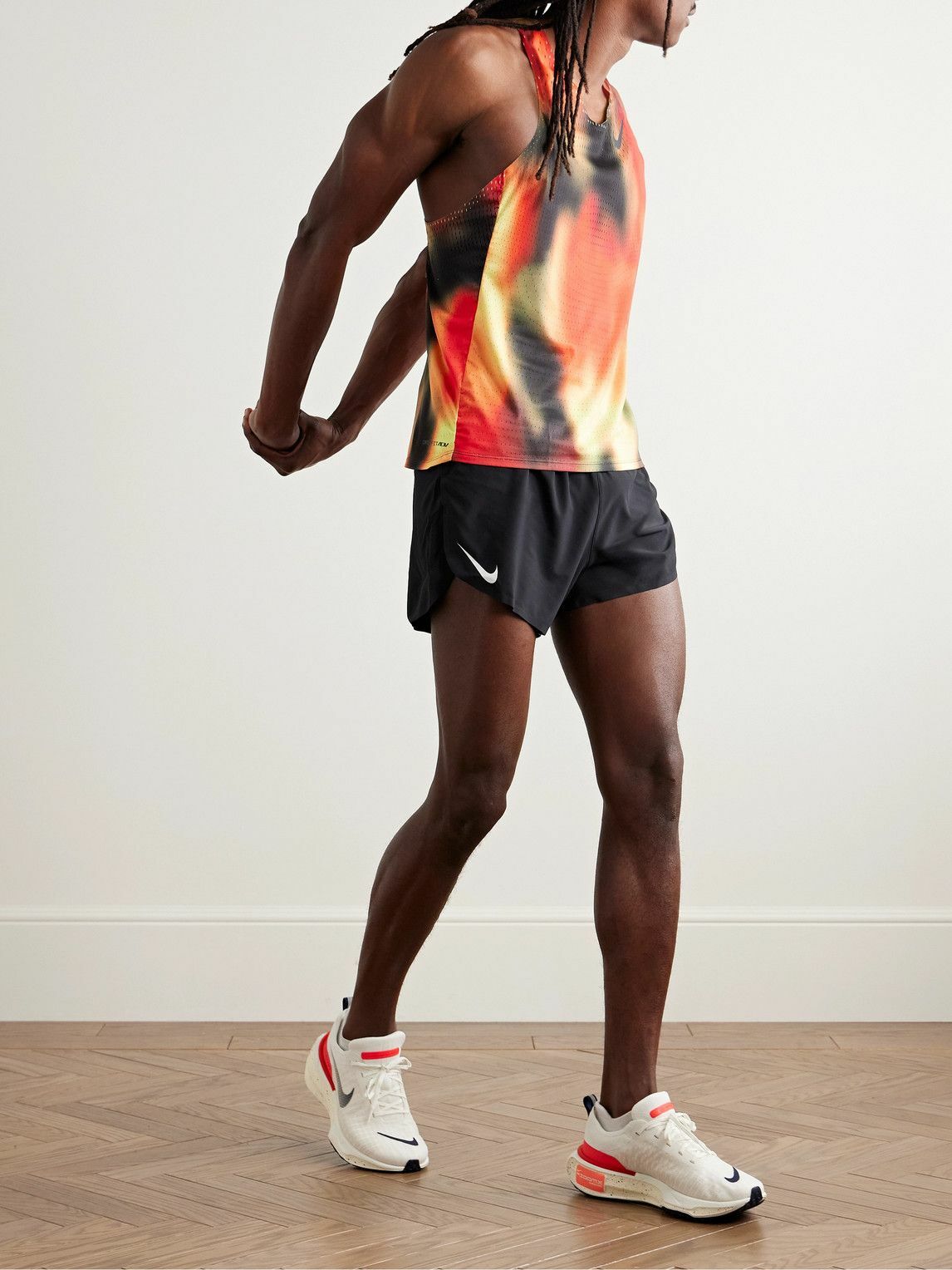 NIKE RUNNING - Aeroswift Elite Entry Slim-Fit Printed Dri-FIT ADV