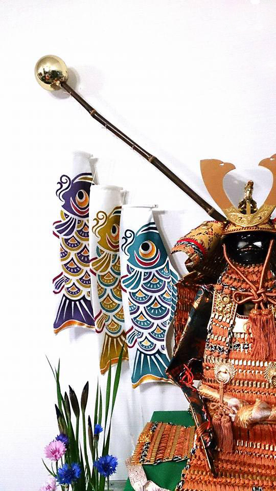 お祝い、インテリアに！友禅染めでオリジナル鯉のぼり ＊ファミリー