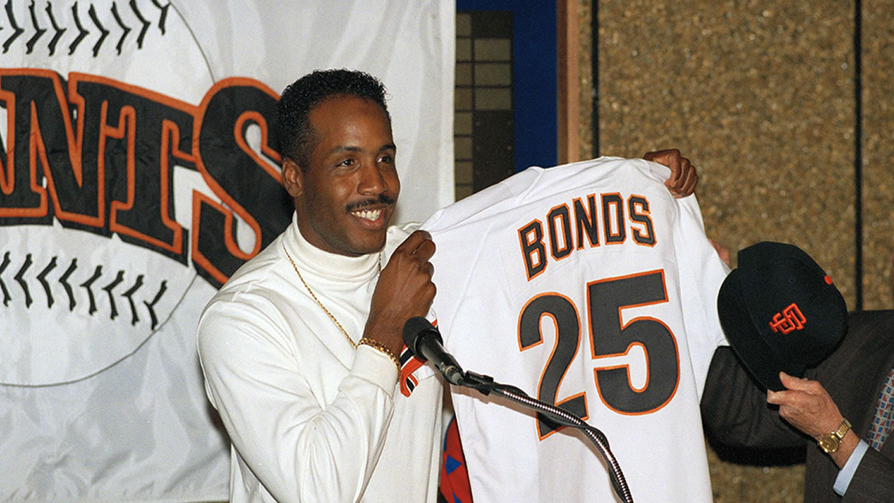 San Francisco Giants retire Barry Bonds' No. 25 in ceremony at