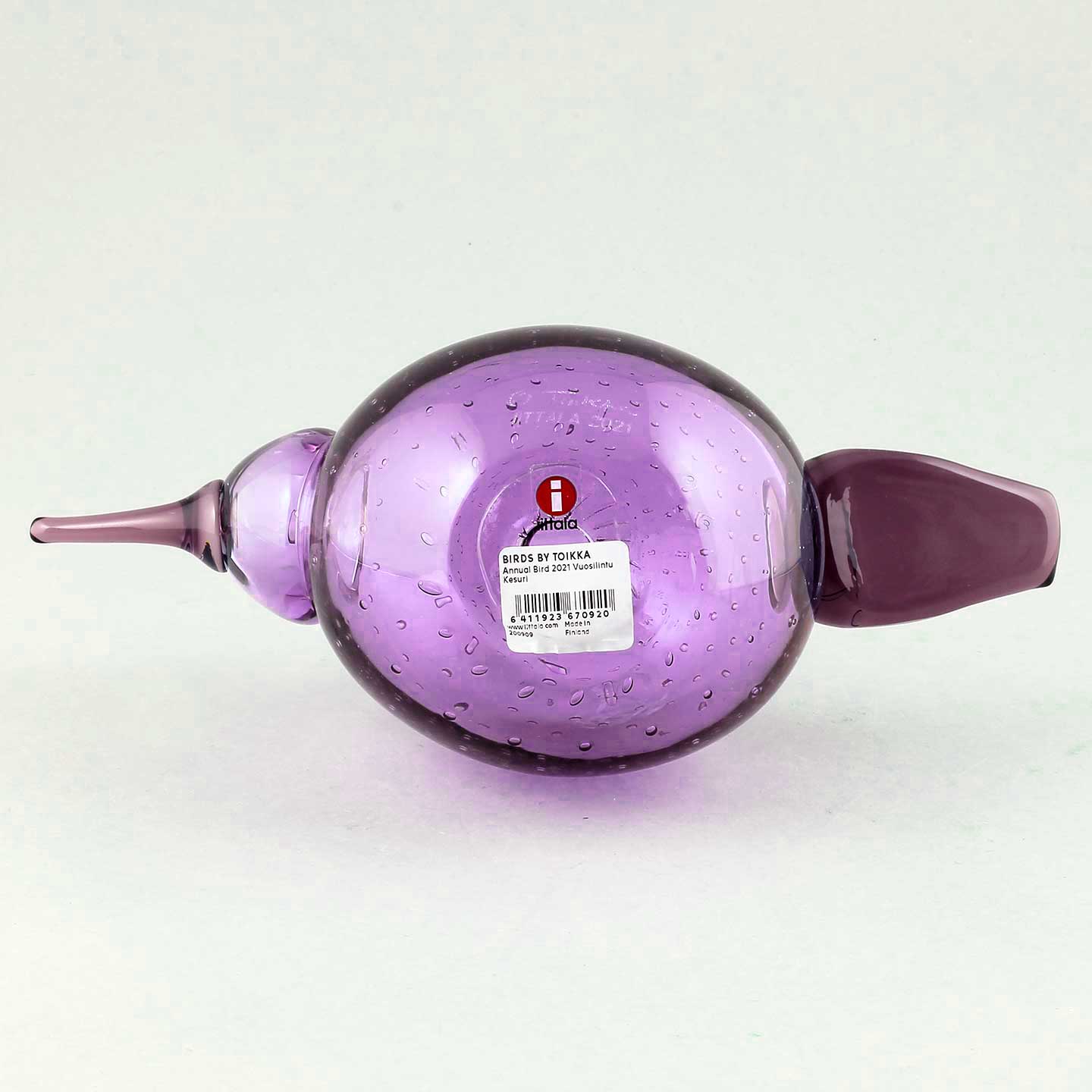 オイバ・トイッカ ガラスの鳥 アニュアルバード Kesuri 22cm 2021年