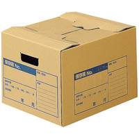 コクヨ 文書保存箱フタ分離式 A4ファイル用 ブラウン 茶色 書類収納