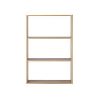 無印良品 スタッキングシェルフ ワイド 3段 オーク材 幅81.5×奥行28.5