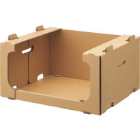 レンゴー 「現場のチカラ」 ダンボール製スタッキング収納箱 大サイズ