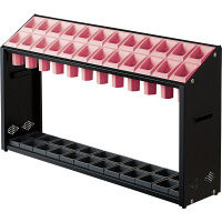 組立設置込】コクヨ 傘立て アルミフレーム 30本用 中棚付 キャスター