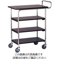 遠藤商事 木目調 サービスワゴン 62-6591-10 1個（直送品） - アスクル