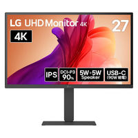 27インチ IPS 4K液晶ディスプレイ 27UP550N-W 1台 LG（直送品） - アスクル