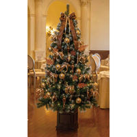 ストア・エキスプレス デラックスウッドポットツリーセット ゴールド