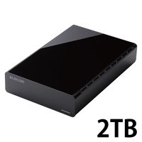 アイリスオーヤマ HDD 2TB ブラック HD-IR2-V1＜テレビ録画用＞※PC使用