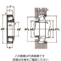 日本精工 単列円すいころ軸受 30216P5 1個（直送品） - アスクル