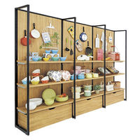 什器セットまるごと購入】 SF壁面有孔パネルタイプ W90×D49.5×H210cm