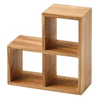 木製階段ラック 幅23×奥行10×高さ12cm 16-35NA 1個 ちどり産業（直送品