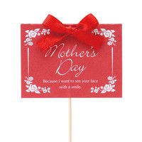 ヘッズ 母の日フラワーピック-13/チェックハート HMA-FP13 1セット