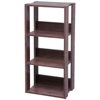 アイリスオーヤマ 棚 木製 3段 ディスプレイ 収納 幅40×奥行29.3×高さ