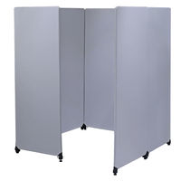 軒先渡し】林製作所 吸音 ZipLinkパーテーション 7連結 集中ブース