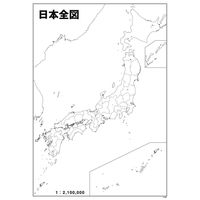 全教図 地理学習シート 日本全図白地図シート3枚組 1933011 1組（直送