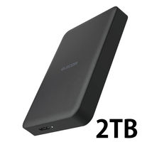 HDD 外付け 2TB USB3.0 テレビ対応 ブラック ELD-CED020UBK エレコム 1