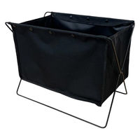 収納バスケット 幅32×奥行22×高さ13cm ダークブラウン CH-408DBRS 1個