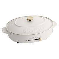 BRUNO オーバルホットプレート(グレージュ) BOE053-GRG 1台 - アスクル