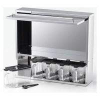 内山産業 ステンレススパイスストッカー2段 ワイドミラー UC-125 1個