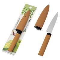 エコー金属 サヤ付フルーツナイフ(茶) 0349-467 1箱(12個入)（直送品
