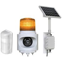 日惠製作所 簡易車両入出庫警告灯(ソーラー式) ニコトーチφ120(黄