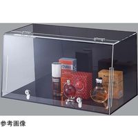 アズワン ショーケースボックス(鍵付き)背面・底板 黒 W87cm 65-8768