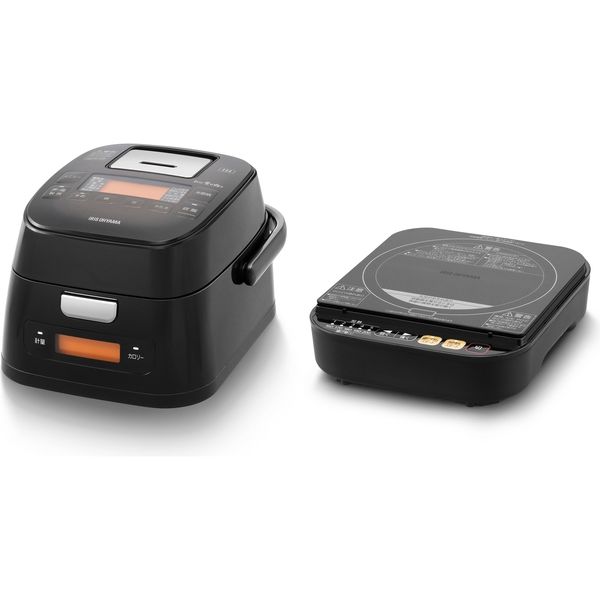 アイリスオーヤマ 分離式 量り炊き IHジャー 炊飯器 3合 RC-IM30-B 1台