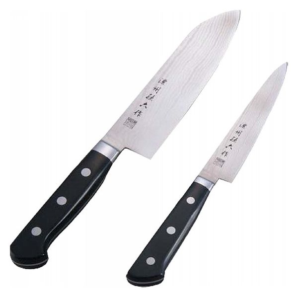 佐竹産業 濃州孫六作 ダマスカス包丁2本セット 300E 1箱（直送品
