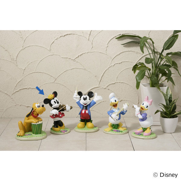 タカショー ガーデンスタチュー 音楽隊 ミニーマウス TD-ST13（直送品