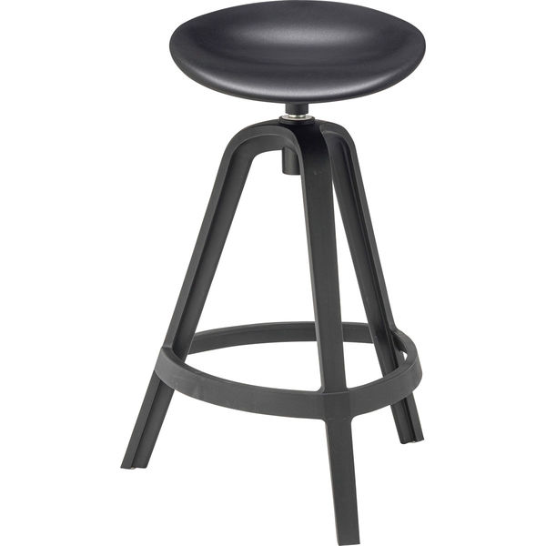 東谷 ROOM ESSENCE ハイスツール ブラック CL-487BK 1脚（直送品