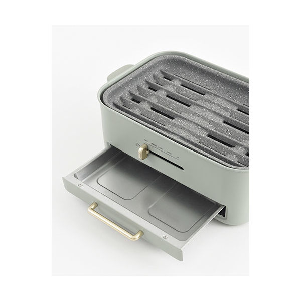 BRUNO コンパクトグリルホットプレート(グリーン) BOE109-GR 1個