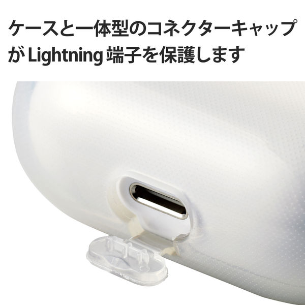 AirPods 第3世代 ケース ソフト TPU カラビナ付 ワイヤレス充電対応