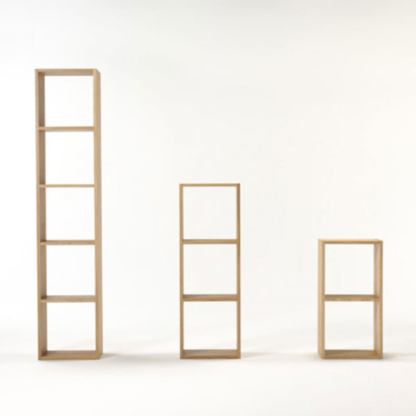 無印良品 スタッキングシェルフ 2段 オーク材 幅42×奥行28.5×高さ81.5