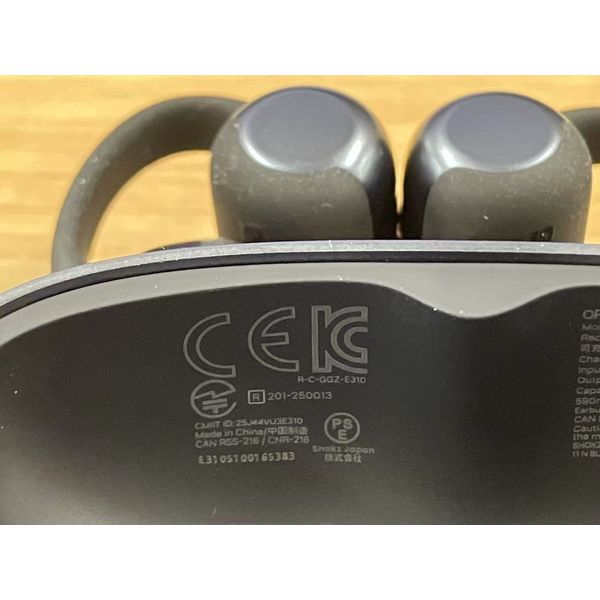 SHOKZ OpenDots ONEーBlack SKZ-EP-000054 1個 - アスクル