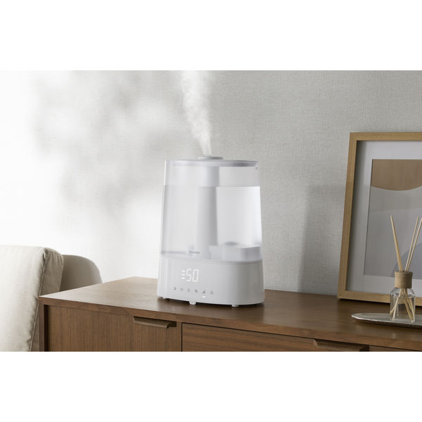 上給水超音波ハイブリッド加湿器 AHM-HUT55A-W 1台 - アスクル