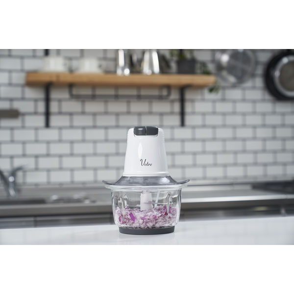 YAMAZEN 3WAY コンパクト フードプロセッサー 4枚カッター刃 調理容量