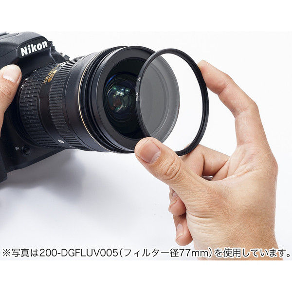 サンワダイレクト レンズフィルター 200-DGFLUV004 1個（直送品