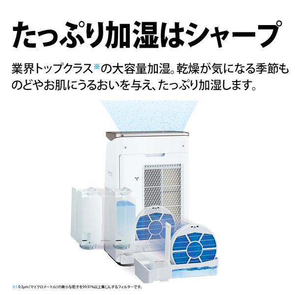 シャープ プラズマクラスター加湿空気清浄機KI-LP100-W KI-LP100-W 1台