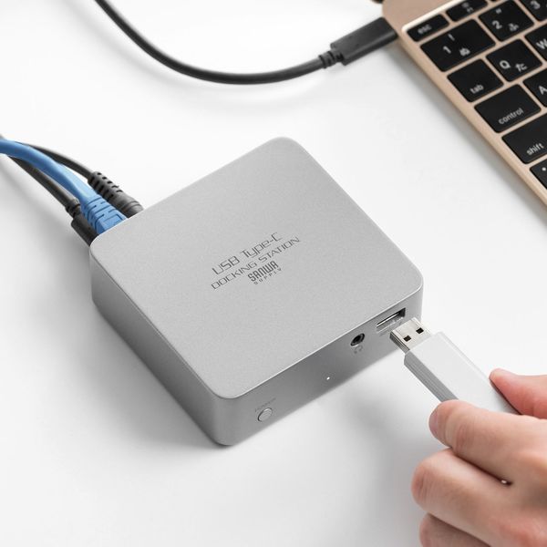 ドッキングステーション USB3.0×4 HDMI×1 RJ-45×1 400-VGA015