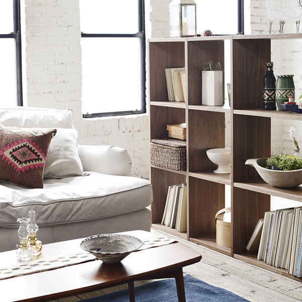 無印良品 スタッキングシェルフ ワイド 追加3段 ウォールナット材 幅