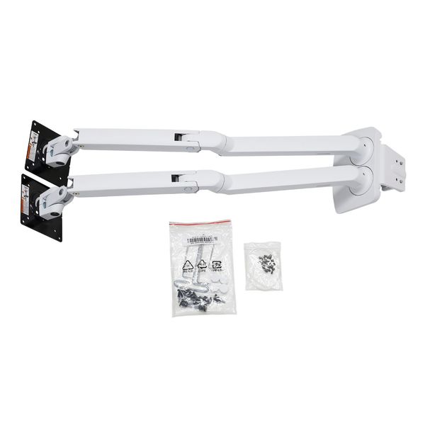 エルゴトロン MXV デュアル モニターアーム スリムタイプ ホワイト 24