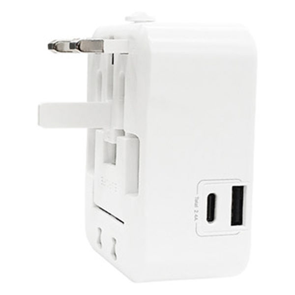 エアージェイ 海外用マルチコンセントACアダプター SL-185T WH 1台