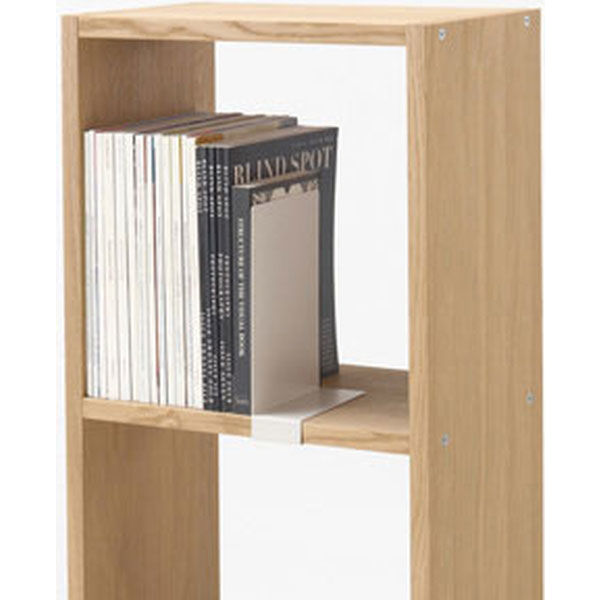 無印良品 スタッキングシェルフ 2段 オーク材 幅42×奥行28.5×高さ81.5