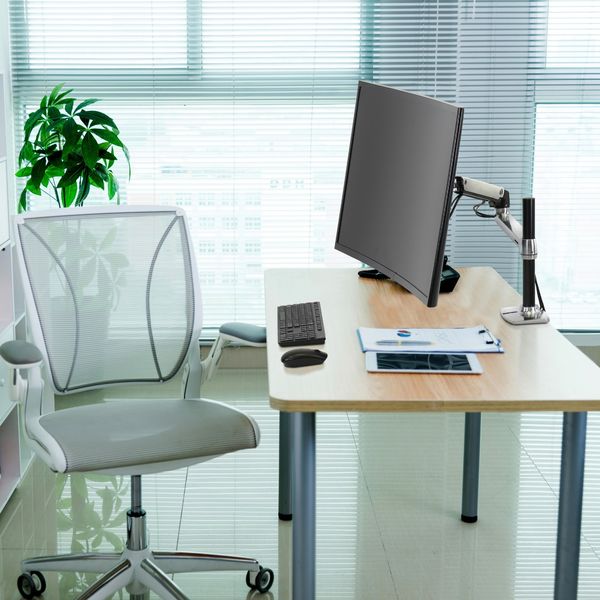 エルゴトロン LX モニターアーム 長身ポール シルバー 34インチ(3.2