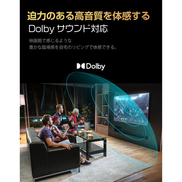 WIS 43V型チューナーレススマートテレビ AI-S43K 1個（直送品） - アスクル