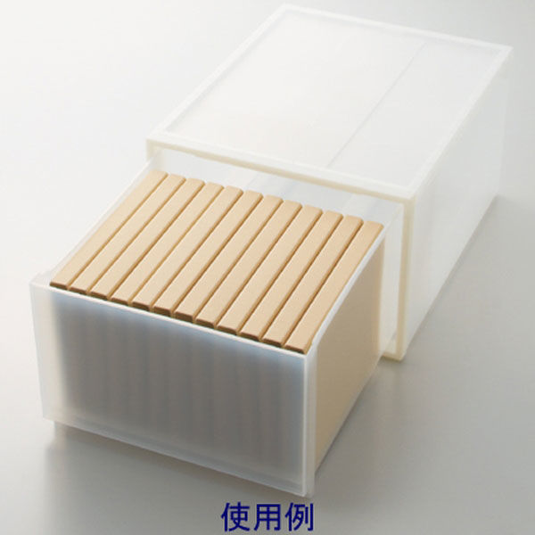 まとめ買いセット】無印良品 ポリプロピレン クローゼットケース 大 1