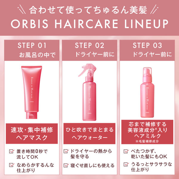 ORBIS（オルビス） エッセンスインヘアミルク つめかえ用 140g