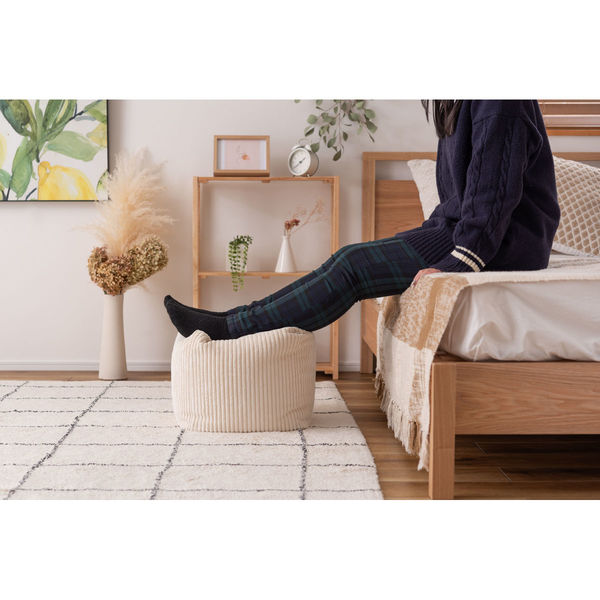 東谷 ROOM ESSENCE ミニビーズクッション ホワイト LSS-804WH 1個