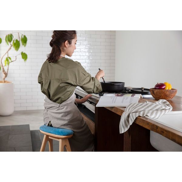 ナガノインテリア工業 コッぺハイスツール63cm ブラックチェリー材