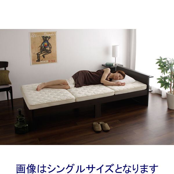 アイリスオーヤマ マットレス セミダブル 折りたたみ 三つ折り 高反発